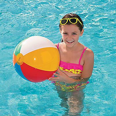 China 2022 Eco Friendly Eco Friendly Inflatable Beach Ball Toys Kids Bottom Kid Swimming Pool Games Summer Outdoor Activity Classic Rainbow Color Soft PVC Beach Ball age for sale