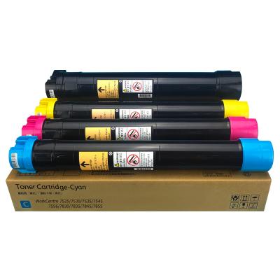 China Quickly COMPATIBLE toner cartridge compatible for Xerox WorkCentre 7525 7530 7535 7545 7556 7830 7835 7845 7855 copier office consumables for sale