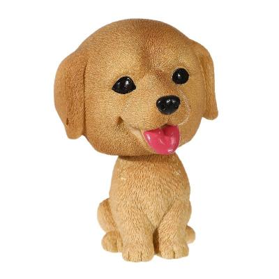 China China Good Quality Car Shaking Resin Home Decor Crafts Head Animal Dog Ornament for sale