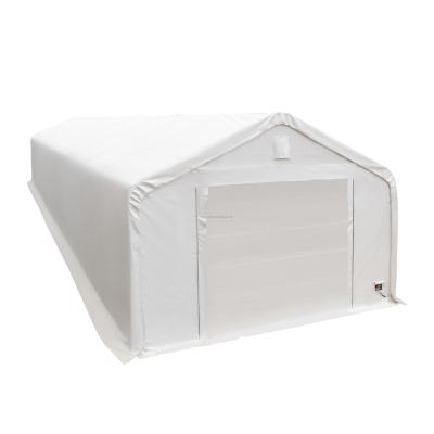 China Peak Top Factory Low Price Durable Steel Structure Garage Waterproof PVC Storage Shelters Storage Building for sale