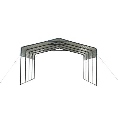 China Easy Assemble 20Ft x 20Ft Frame Metal Carport All-Steel Shelter Factory Price for sale