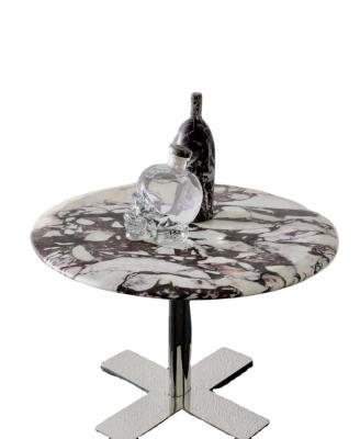 China Modern Natural Luxury Calacatta Marble Alto, 50/60CM Coffee Tables, Modern Purple Coffee Table Italy Calacatta Side Table for sale