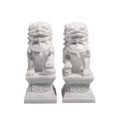 China Chinese Outdoor Stone Lion Carving White Marble Life /Customized Size Statue for sale