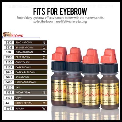 China Dauerhafte Make-uppigmente Lushcolor halb für Augenbrauen-Lippeneyeliner-Tätowierung zu verkaufen