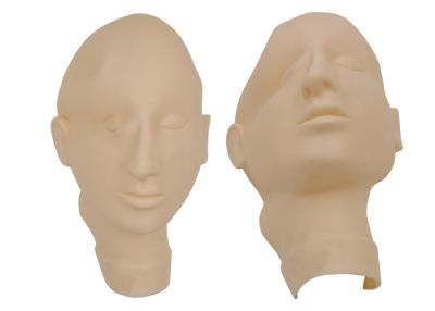 China Flexible Tätowierungs-Praxis-Haut-Gesichtsmaske des Silikon-3D, einfach sich zu waschen zu verkaufen