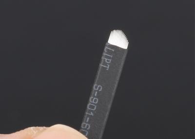 中国 Lushcolor 16ピンV形の眉毛の入れ墨のための黒いMicrobaldingの針 販売のため