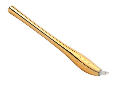 China Goldener dauerhafter manueller Stift 45° des Make-up3d Microblading angeln einzelnes zu verkaufen