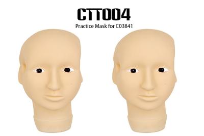 China Soem-/ODM-Hautfarbe-3D dauerhafte Make-uppraxis-Kopf-Gummimaske mit wachsamen Augen zu verkaufen