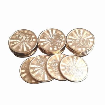 China Free Design Custom Metal Logo Metal Arcade Token Coin for sale