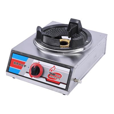 China Hotel Household Kitchen Appliances Single Burner Stainless Steel Gas Cooker for sale