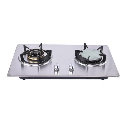 China Hotel Kitchen Products Stainless Steel Top Flat Burner Iron Burner Infrared Gas Cooker Stove for sale