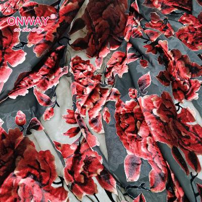 China BREATHABILITY; HANDFEEL 2022China Best Selling MOLLE Factory Pearl Chiffon Fabric Digital Printing Fabric For Lady Dress Lady Chiffon Printing Fabric for sale