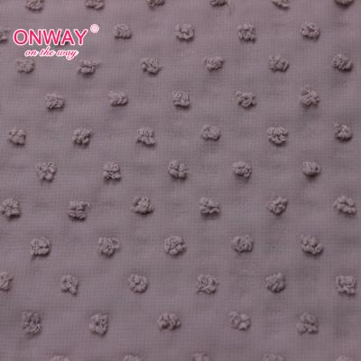 China BREATHABILITY; HANDFEEL Factory Direct Sale 75D MOLLE Customized Soft Woven Polka Dot Jacquard Chiffon Fabric for sale