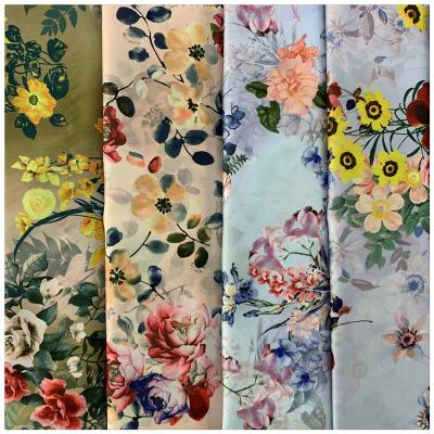 China BREATHABILITY; 2021 HANDFEEL China Factory MOUS In-Stock Items Print Fabric Standard Fashion Woven Chiffon Fabric Organic Plain 100% Polyester 150cm For Dress for sale