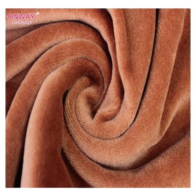 China 2022 Double Faced New Fashion Good Quality 75%Cotton 25% Polyester CVC Soft Velvet Knitting Fabric for sale