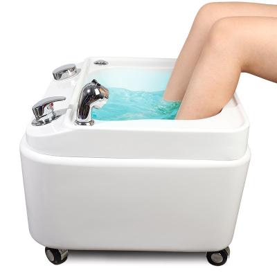 China Modern Electric Basin Chair Movable Pedicure Pedicure Bowl For Beauty Salon Foot Spa Sink Salon Furniture Set for sale