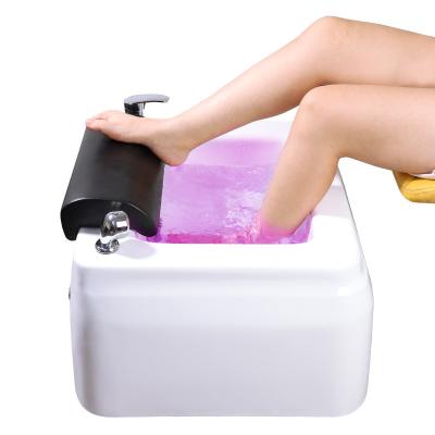 China Modern Salon Pedicure Chair Foot Rest Set Professional Spa Machine Kit For Electric Bowl Glass Sink Luxury Station for sale