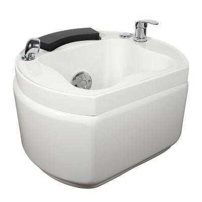 China Modern Pedicure Bowl With Drain Sink And Foshan Logo Basin Feet Jets Black Gold Pipe Tub From China for sale