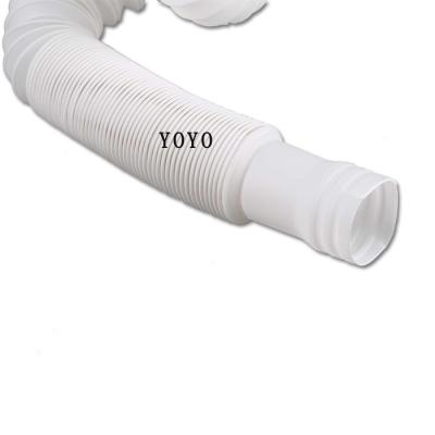 China Plastic Flexible Pipe Beauty Salon Sink Waste Basin Drain Flexible Plastic Waste Pipe for sale