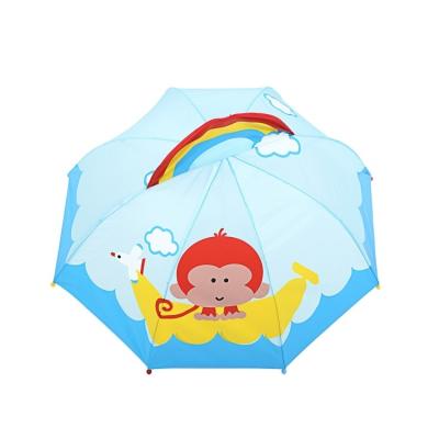 China Modern Kids Umbrella Straight Manual Open 17Inch Umbrella With Soft Memory Fabric for sale