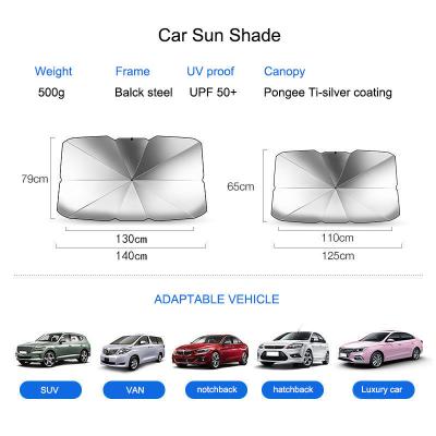 China Noique Modern UV Proof Sunshade Waterproof Umbrella For Car Front Windshield for sale