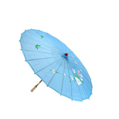 China Simple Sun Umbrella Wedding Retro Pongee Paper Parasols Hot Selling Wholesale for sale