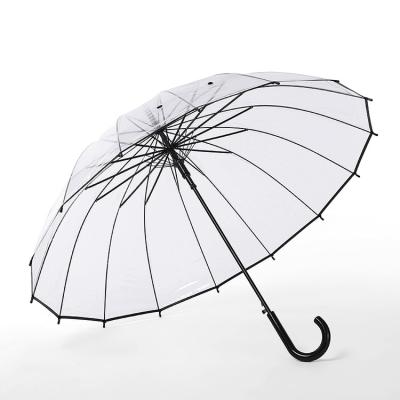 China Eco - Friendly Fashion Colorful Straight Clear Clear POE Umbrella for sale