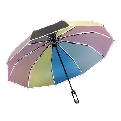 China Custom LOGO umbrella custom times 3 transparent cover vision rainbow umbrella wholesale custom made transparent for sale