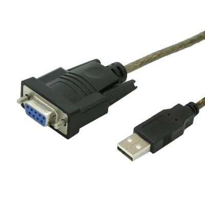 China DYTECH Plug and Play USB 232 to DB9 Pin Serial Cable USB 2.0 DB9 RS232 FTDI Chipset Converter Adapter Female Cable for sale