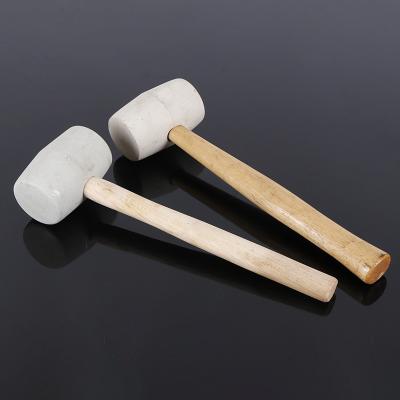 China Machinist Rubber Mallet Hammer With Wooden Handle Hammer for sale