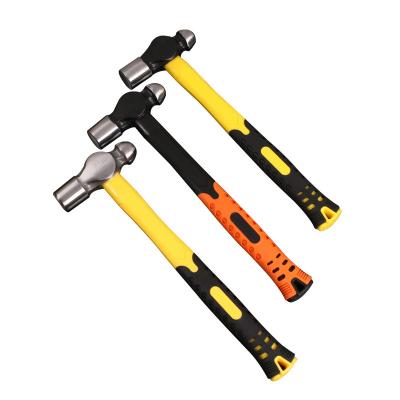 China Machinist Hammer Carbon Steel Ball Pein Hammer With Fiberglass Handle for sale