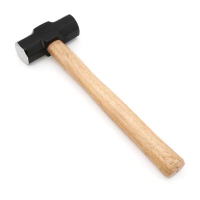 China Machinist Hammer Carbon Steel Double Face Sledgehammer With Wooden Handle for sale