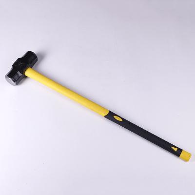 China Hot Sale Material 10lb Machinist Hammer Sledgehammer With Fiberglass Handle for sale