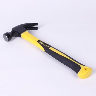 China High Quality Forged Fiber Handle Machinist Hammer Carbon Steel Claw Hammer for sale