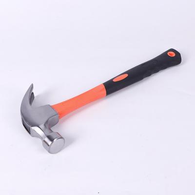 China High Quality Forged Fiber Handle Machinist Hammer Carbon Steel Claw Hammer for sale