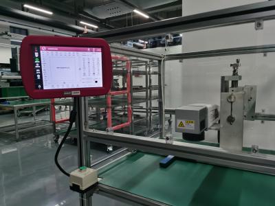 Cina stampante a getto di inchiostro automatica volante For Metal della macchina 20W della marcatura del laser della fibra 120m/min in vendita