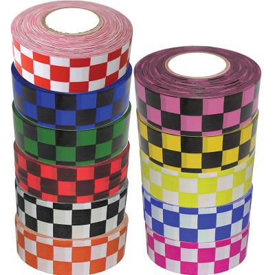 China Non adhesive Checkerboard flagging tape,1