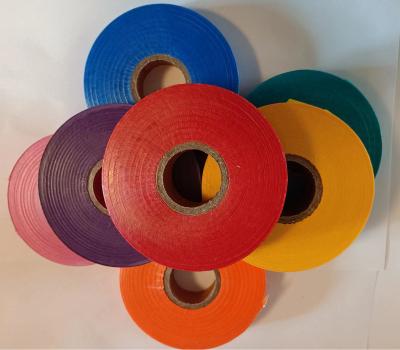 China Waterproof Poly flagging tape,0.75inchX600feet,0.75inchX500feet, NON ADHESIVE for sale