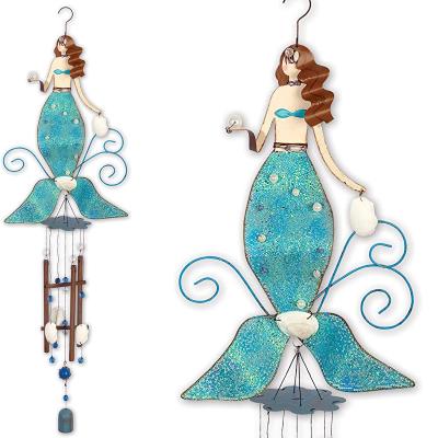 China Eclectic Beach Collection Wind Chime Splash Mermaid for sale