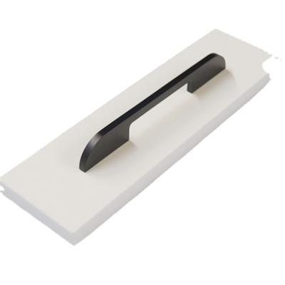 China Modern Simple Black Pulls Wardrobe Cabinet Door Drawer Handles Profiles for sale