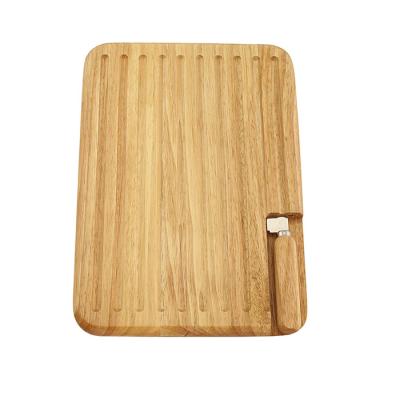 China Homsense Amazon Products Best Sustainable Home Selling Kitchen Use Square Bread Board With Knife Set for sale