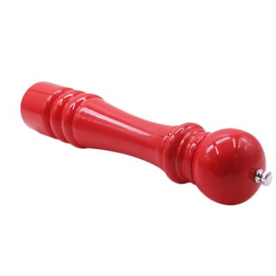 China Best Selling Sustainable 13.5 Inch Homsense Amazon Products Manual Wooden Salt&Mil Pepper In Red Color for sale