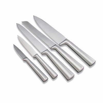 China Viable Hot Selling Royal 5 Pcs Kitchen Cavity Handle Knife Stainless Steel Kitchen Knife Set From Amazon for sale