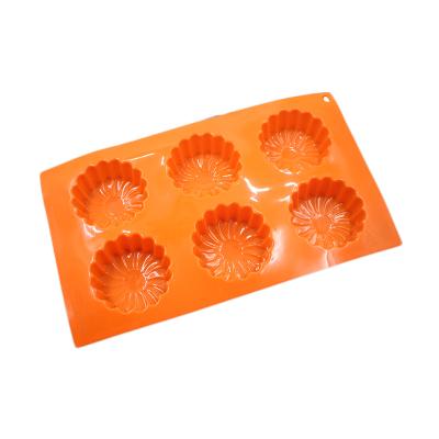 China Homsense Amazon Product Heat Resistance Pudding Chocolate Cake Mold Disposable Silicone Mold For Baking for sale