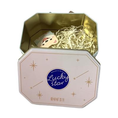 China Custom Gift Customized Tin Packing Metal Can Chocolate Tin Box for sale