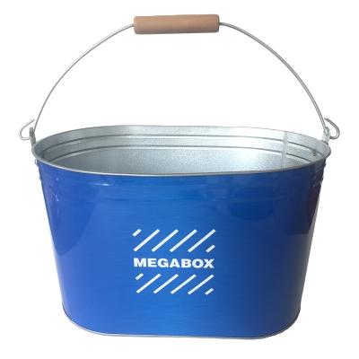 China Customized Custom Packing Tin Bucket With Handle Packing Metal Tin Bucket for sale