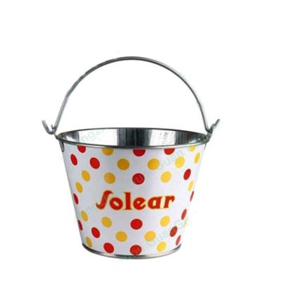 China Factory Price Sustainable Durable Metal Pail Beer Water Ice Can Bucket With Handle for sale