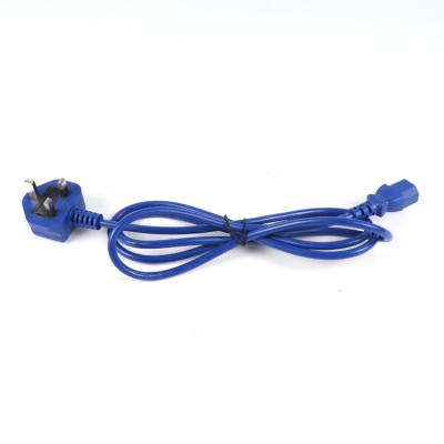 China UK household appliance ASTA POWER SUPPLY CORD, H05VV-F 3G0.75 COLORED CABLE WITH C13 CONNECTOR FOR COMPUTER, SCANNER for sale