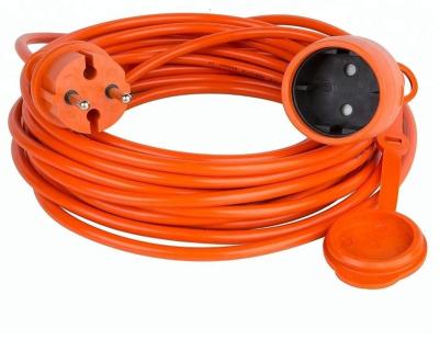 China EU Orange 10m Home Appliance Schuko Cord 16A 3*1.5 Extension for sale