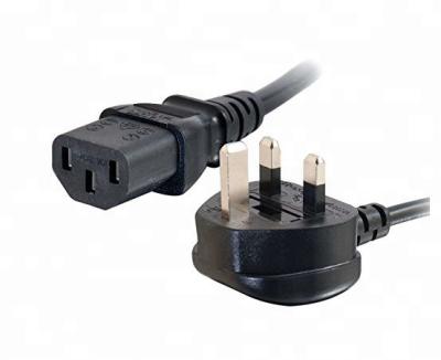 China Manufacturing Equipment 1.8M 6FT EC320C13 to BS 1363 UK AC POWER CORD for sale